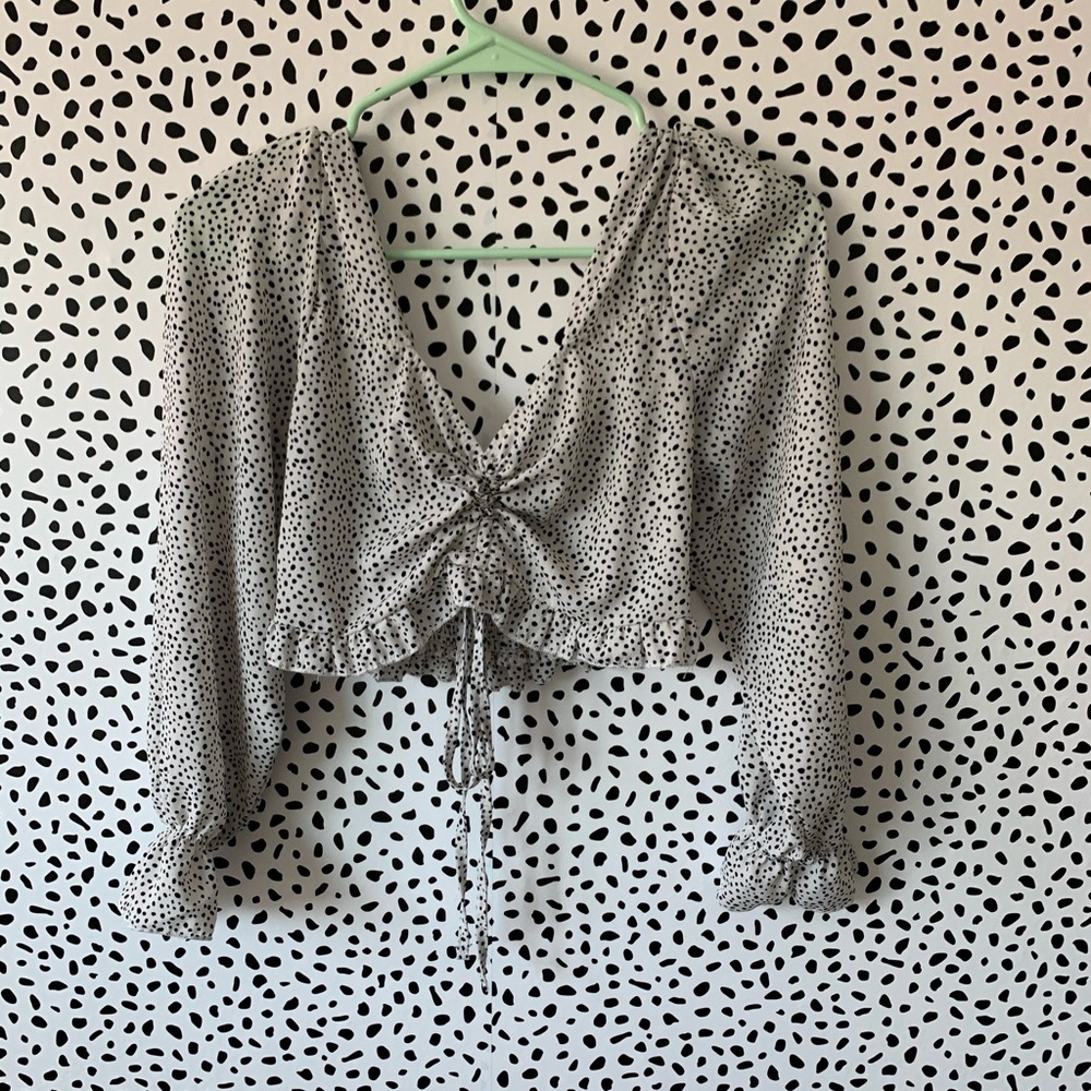 Adjustable Crop top long sleeve